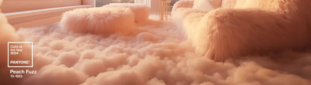 2024年のトレンドカラーはピーチ・ファズ（Peach Fuzz）